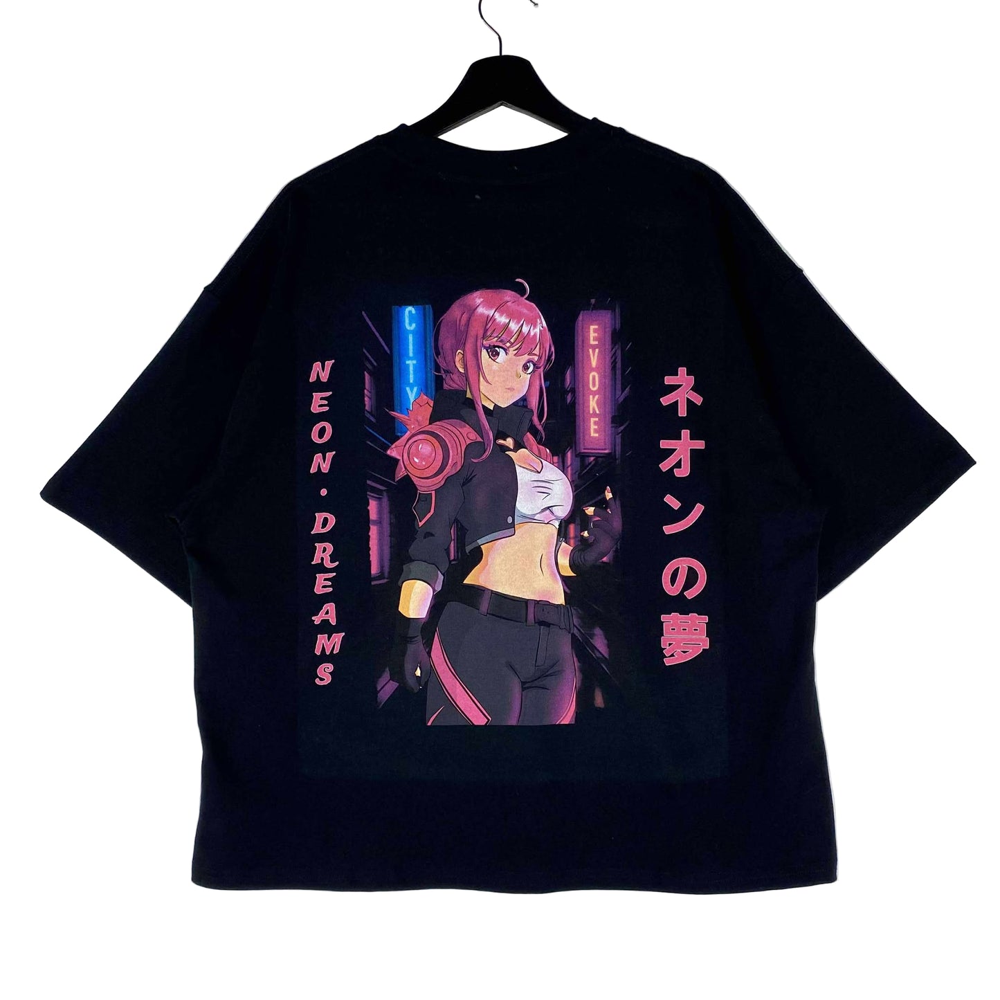 CityEvoke Zira Tee – Neon Dreams Edition (Black) - Back