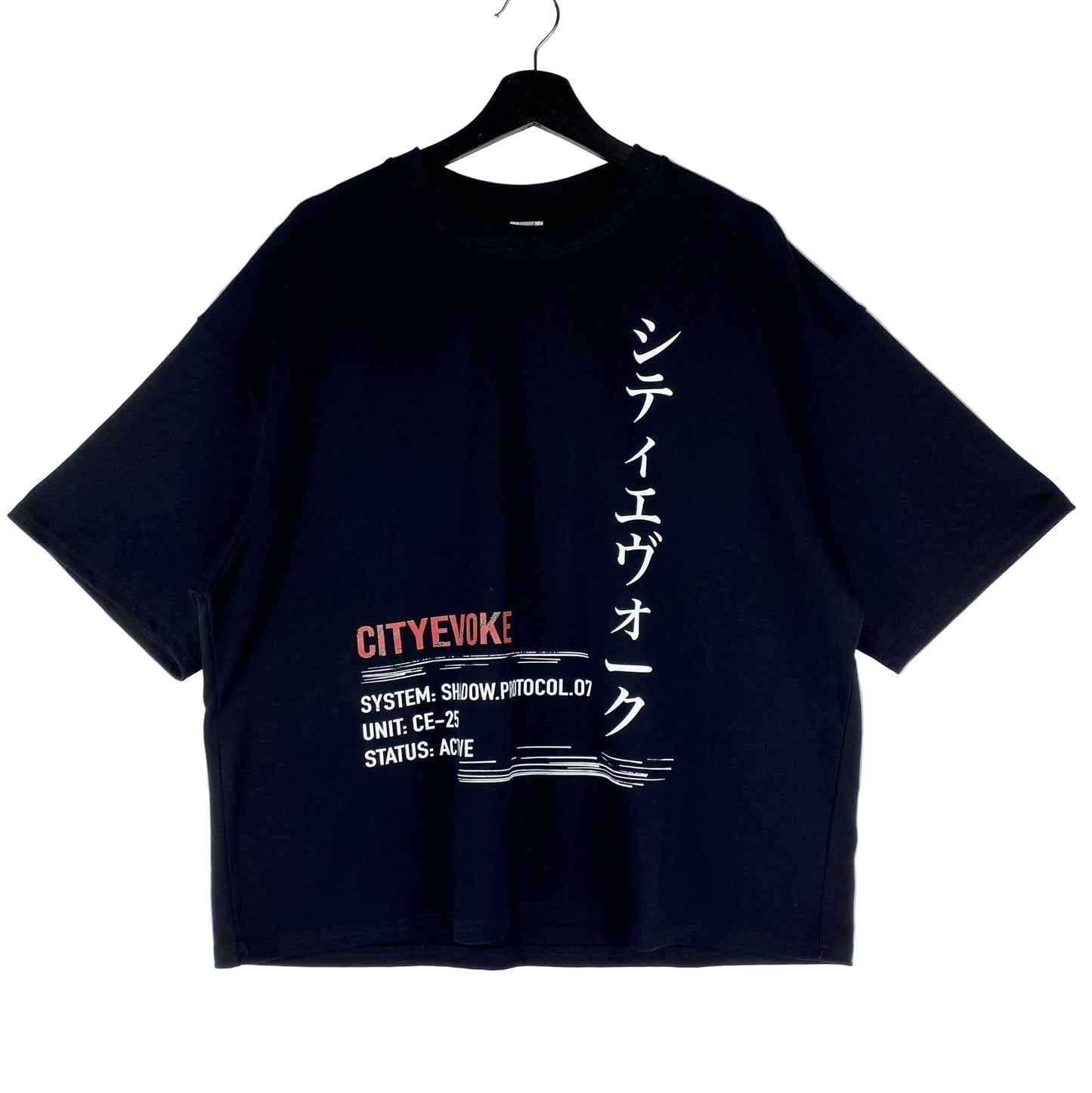 CityEvoke Zira Tee – Neon Dreams Edition (Black) - Front
