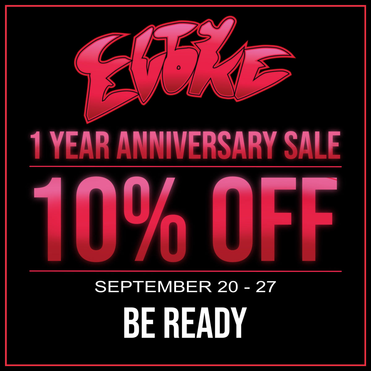 CityEvoke 1 Year Anniversary Sale - 10% Off Now Live Until September 27