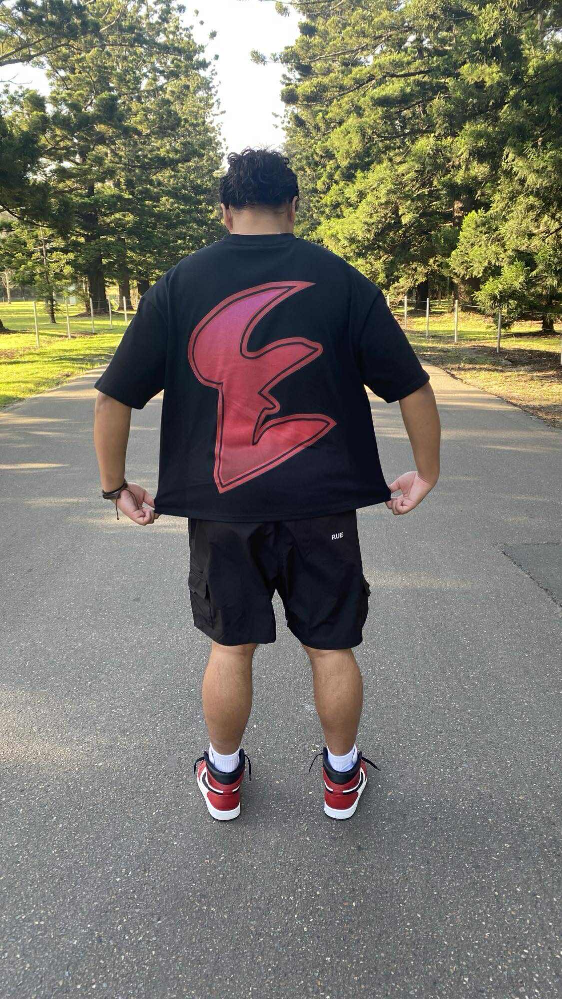 CityEvoke Zira Tee – Neon Dreams Edition (Black) - LIfestyle Back