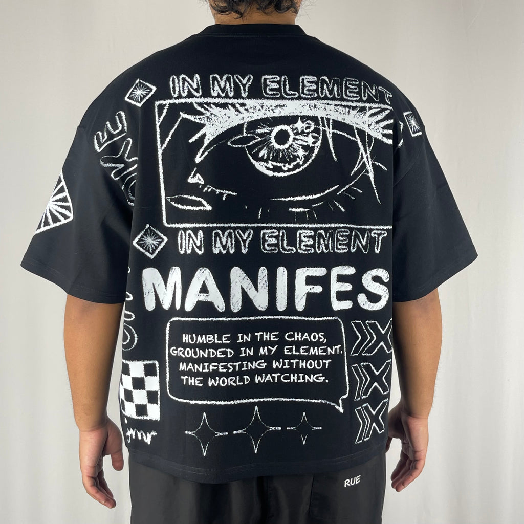 CityEvoke Manifest T-Shirt Boxy Fit Back