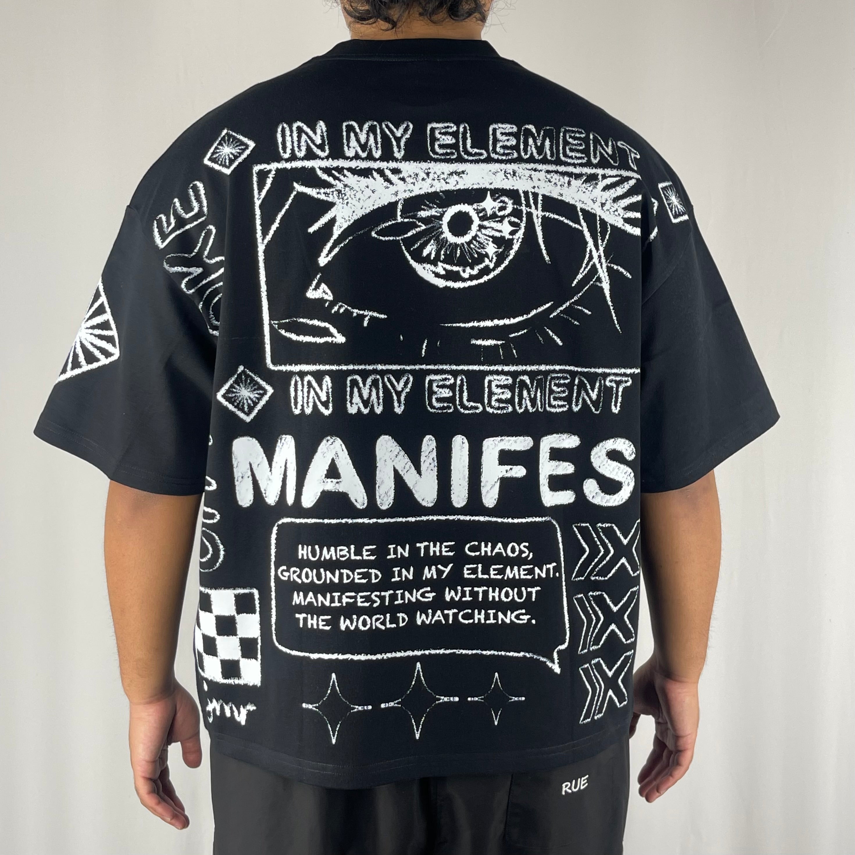 CityEvoke Manifest T-Shirt Boxy Fit Back