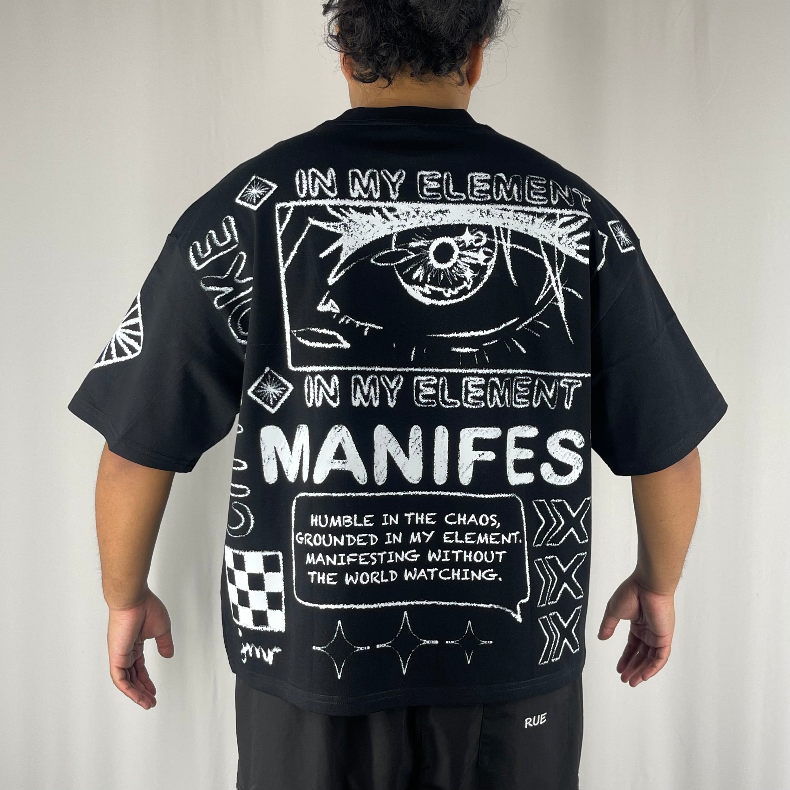 CityEvoke Manifest T-Shirt Boxy Fit Back