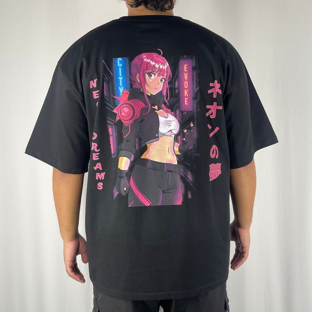 CityEvoke Neon Dreams: Zira T-Shirt (Everyday Fit) back