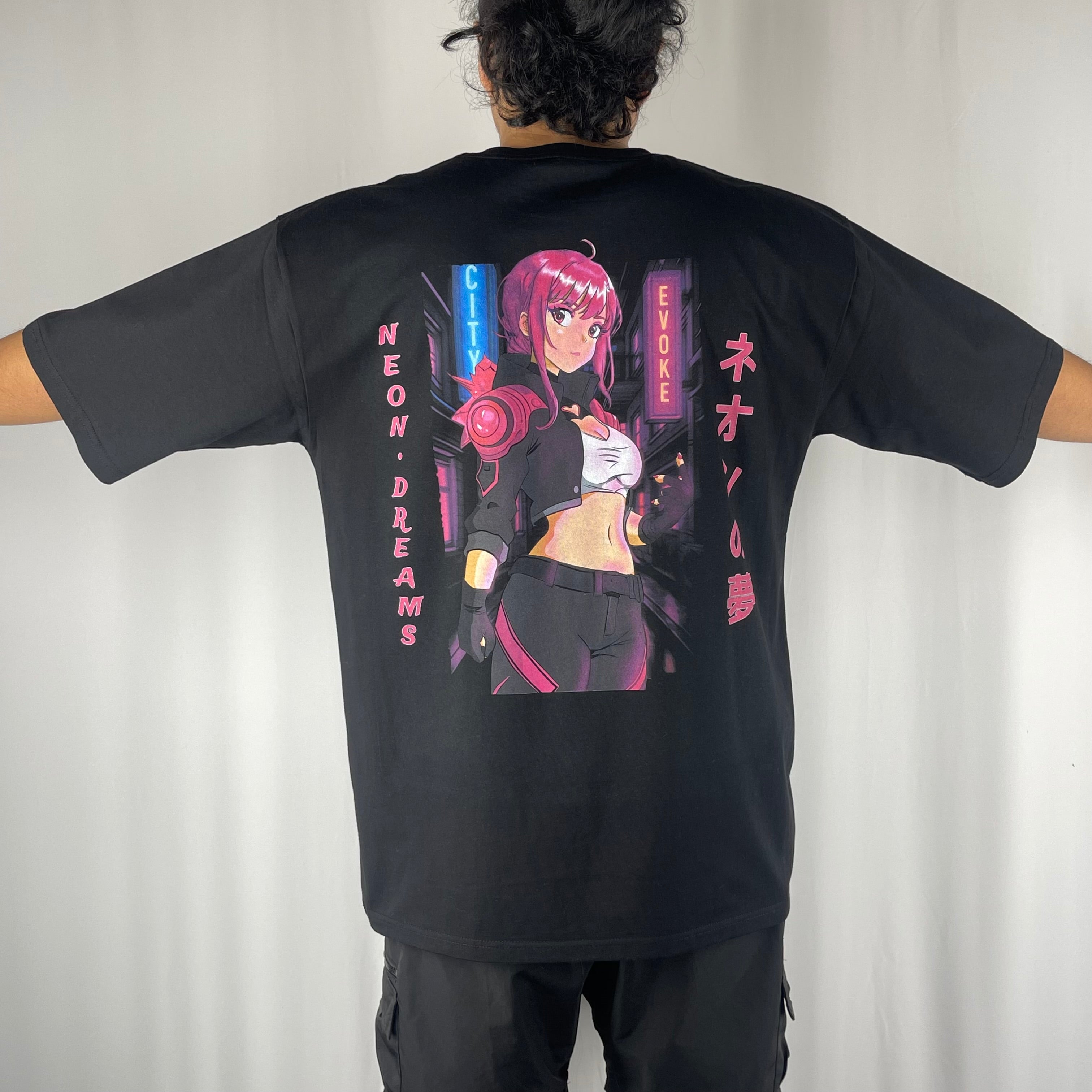 CityEvoke Neon Dreams: Zira T-Shirt (Everyday Fit) back