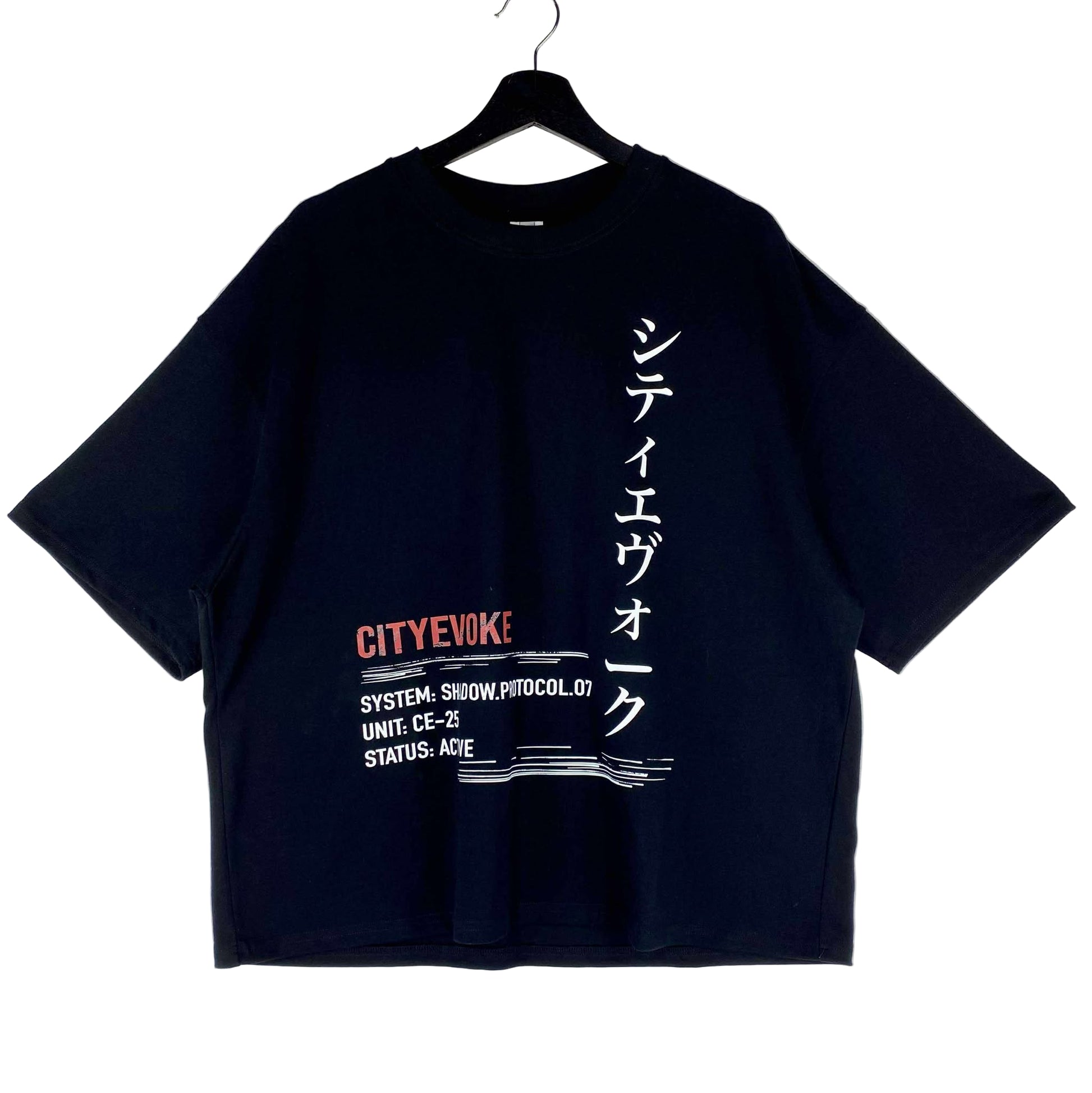 CityEvoke Zira Tee – Neon Dreams Edition (Black) - Front